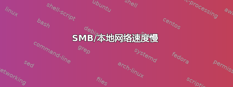 SMB/本地网络速度慢