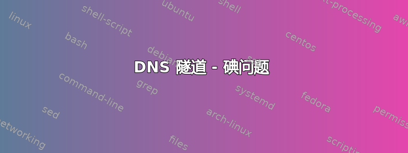 DNS 隧道 - 碘问题