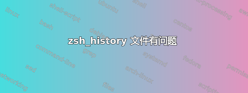 zsh_history 文件有问题