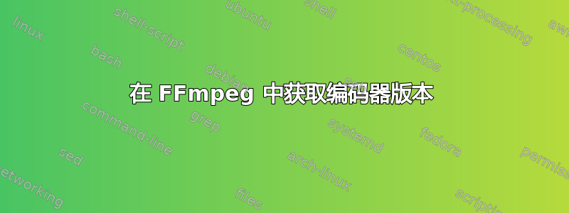 在 FFmpeg 中获取编码器版本