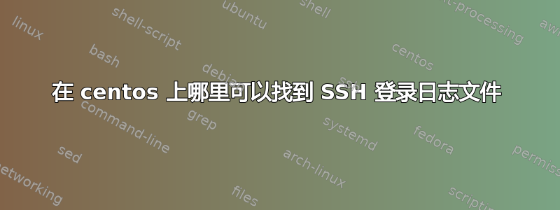 在 centos 上哪里可以找到 SSH 登录日志文件