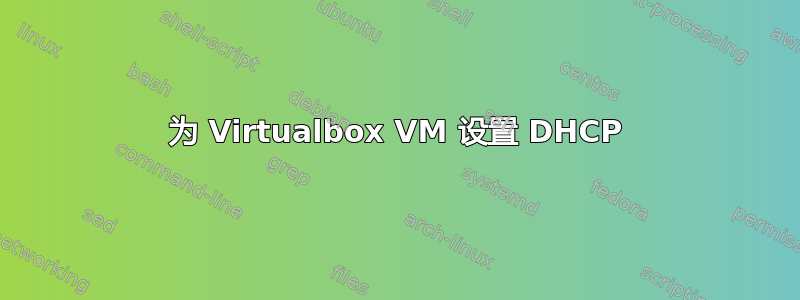 为 Virtualbox VM 设置 DHCP