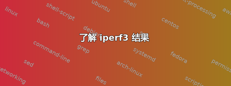 了解 iperf3 结果