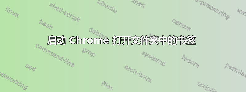 启动 Chrome 打开文件夹中的书签