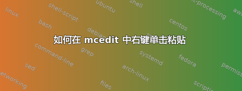 如何在 mcedit 中右键单击粘贴