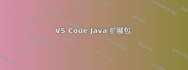 VS Code Java 扩展包