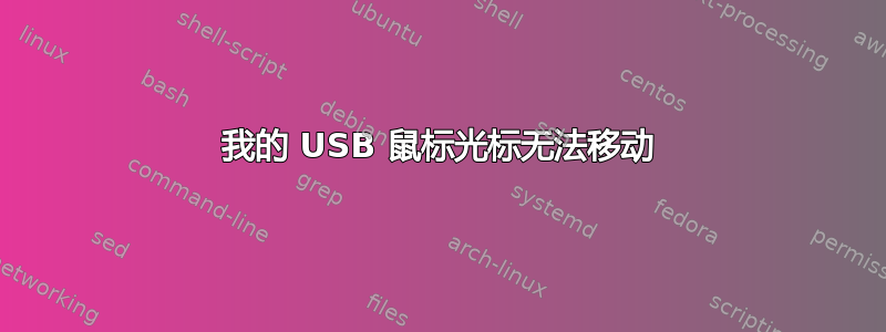 我的 USB 鼠标光标无法移动