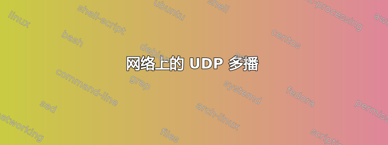 网络上的 UDP 多播