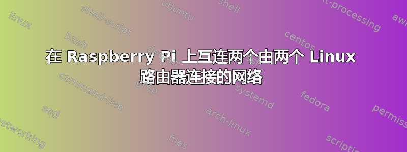 在 Raspberry Pi 上互连两个由两个 Linux 路由器连接的网络