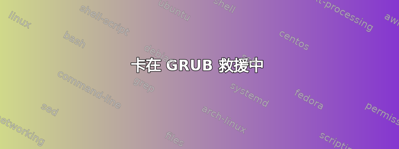 卡在 GRUB 救援中