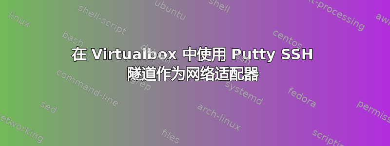 在 Virtualbox 中使用 Putty SSH 隧道作为网络适配器