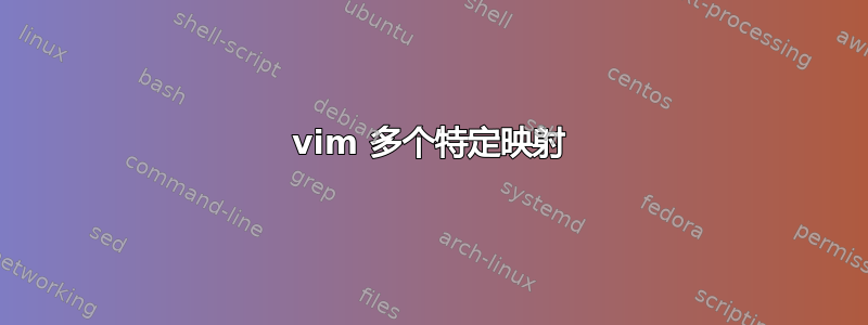 vim 多个特定映射