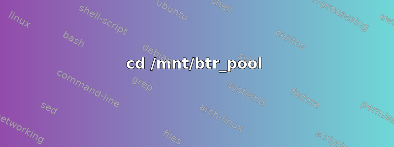 cd /mnt/btr_pool