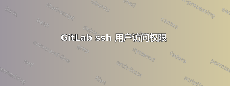 GitLab ssh 用户访问权限