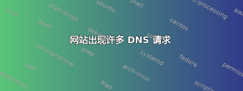 网站出现许多 DNS 请求