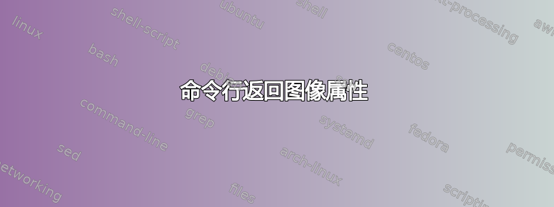 命令行返回图像属性