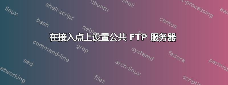 在接入点上设置公共 FTP 服务器