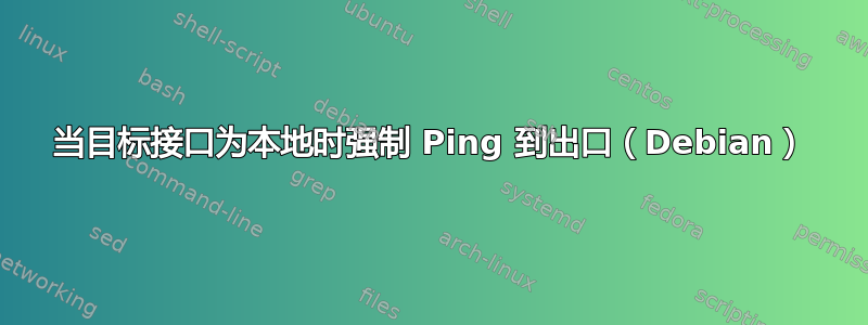 当目标接口为本地时强制 Ping 到出口（Debian）