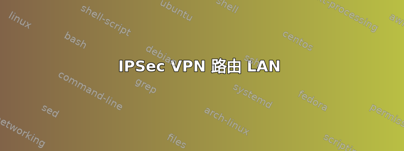 IPSec VPN 路由 LAN