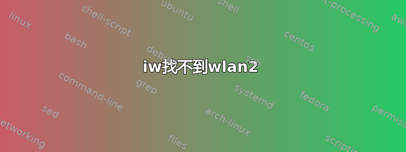 iw找不到wlan2