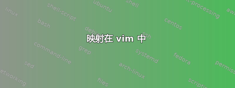 映射在 vim 中