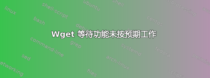 Wget 等待功能未按预期工作