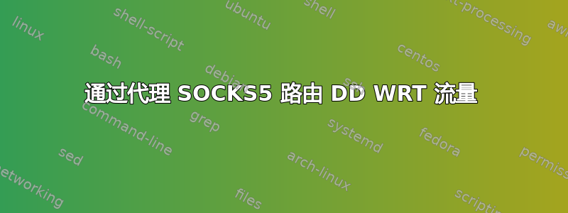 通过代理 SOCKS5 路由 DD WRT 流量