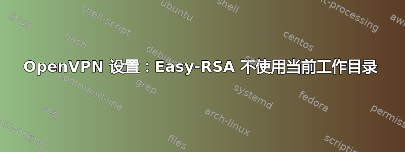 OpenVPN 设置：Easy-RSA 不使用当前工作目录