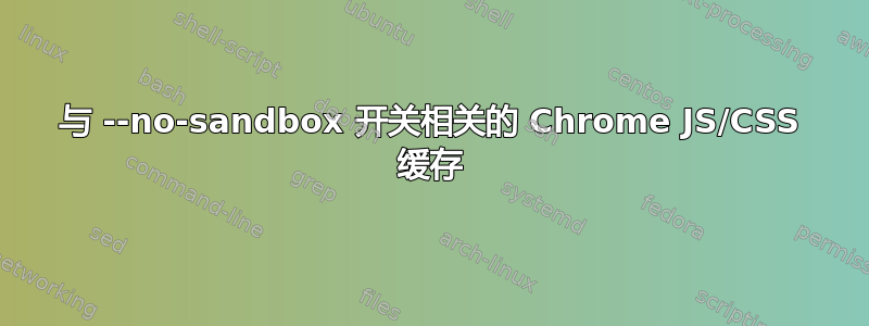 与 --no-sandbox 开关相关的 Chrome JS/CSS 缓存