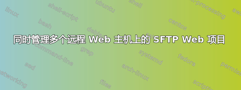 同时管理多个远程 Web 主机上的 SFTP Web 项目