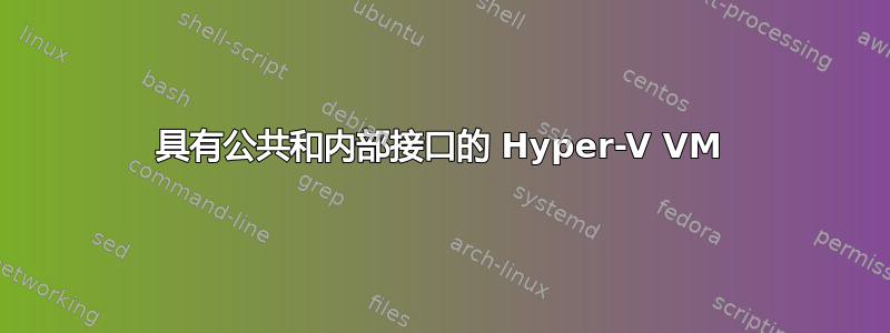 具有公共和内部接口的 Hyper-V VM