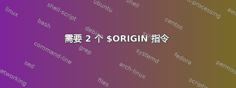 需要 2 个 $ORIGIN 指令