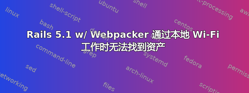 Rails 5.1 w/ Webpacker 通过本地 Wi-Fi 工作时无法找到资产