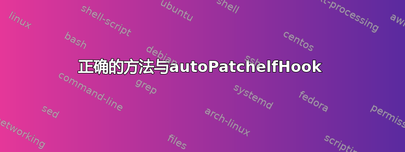 正确的方法与autoPatchelfHook