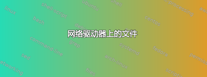 网络驱动器上的文件