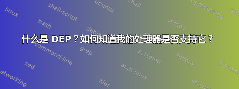 什么是 DEP？如何知道我的处理器是否支持它？