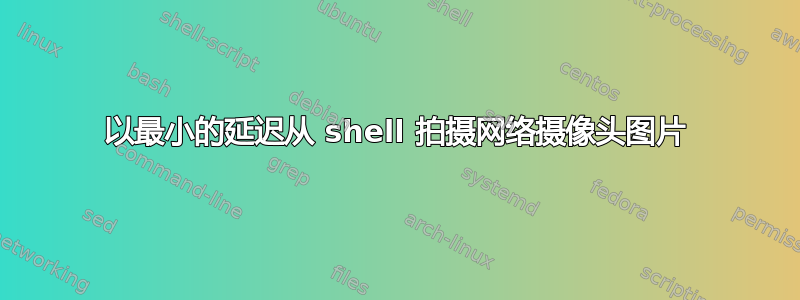 以最小的延迟从 shell 拍摄网络摄像头图片