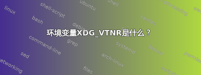 环境变量XDG_VTNR是什么？