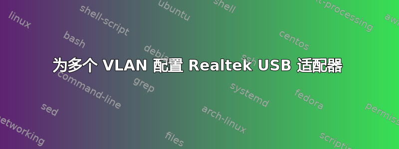 为多个 VLAN 配置 Realtek USB 适配器