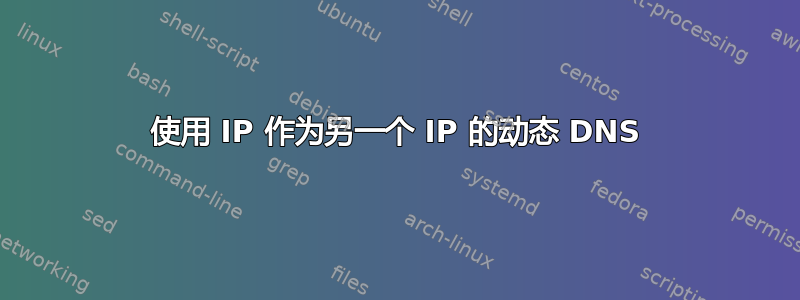 使用 IP 作为另一个 IP 的动态 DNS