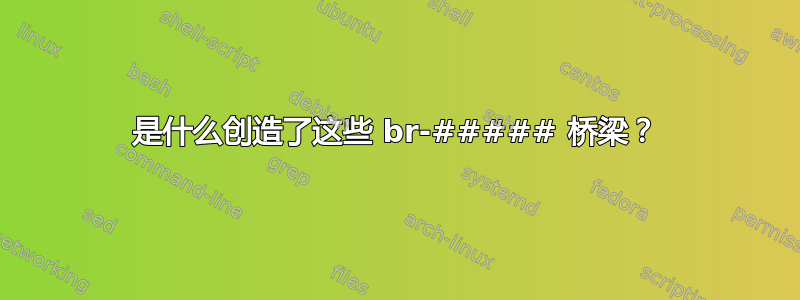 是什么创造了这些 br-##### 桥梁？