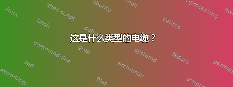 这是什么类型的电缆？ 