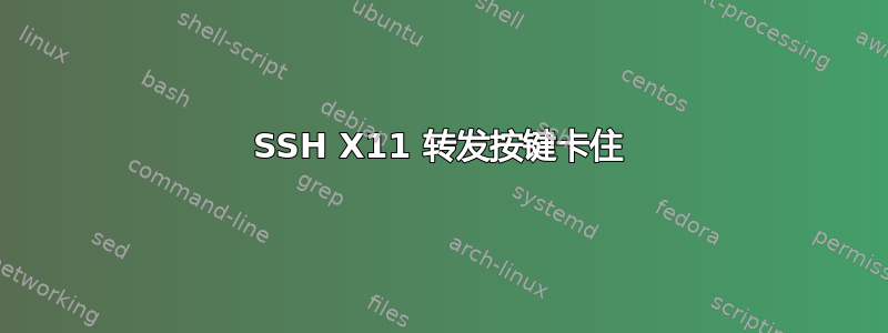 SSH X11 转发按键卡住