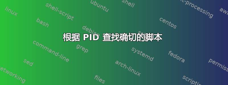 根据 PID 查找确切的脚本