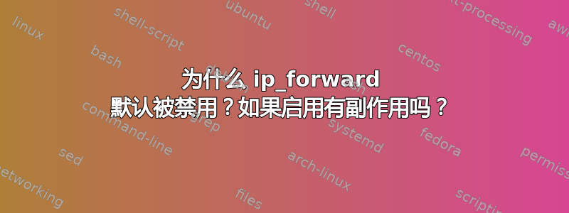 为什么 ip_forward 默认被禁用？如果启用有副作用吗？