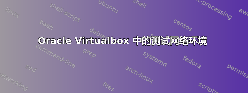 Oracle Virtualbox 中的测试网络环境