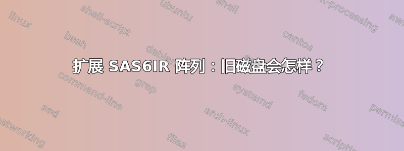 扩展 SAS6IR 阵列：旧磁盘会怎样？