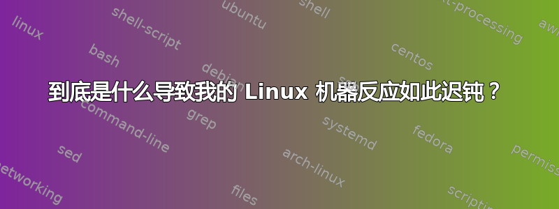 到底是什么导致我的 Linux 机器反应如此迟钝？