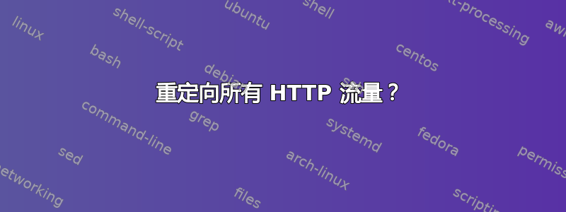 重定向所有 HTTP 流量？