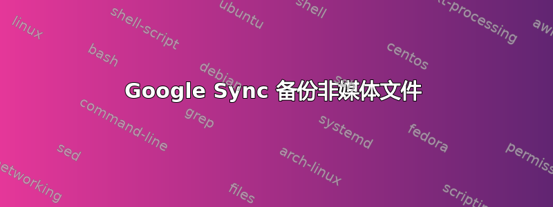 Google Sync 备份非媒体文件